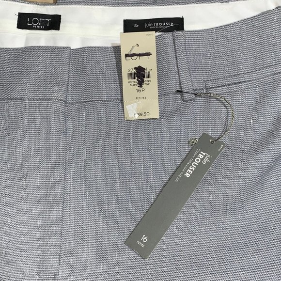 LOFT "Julie" Curvy Grey Trousers (16P) - Picture 3 of 6